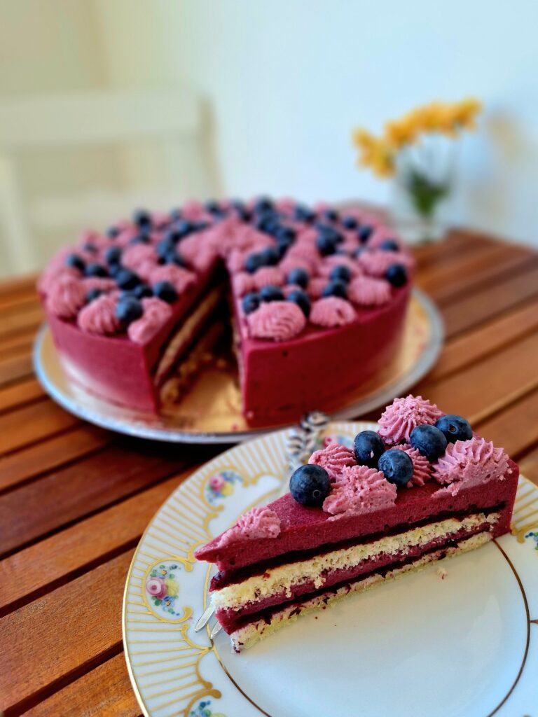 Blueberry Cream Torte